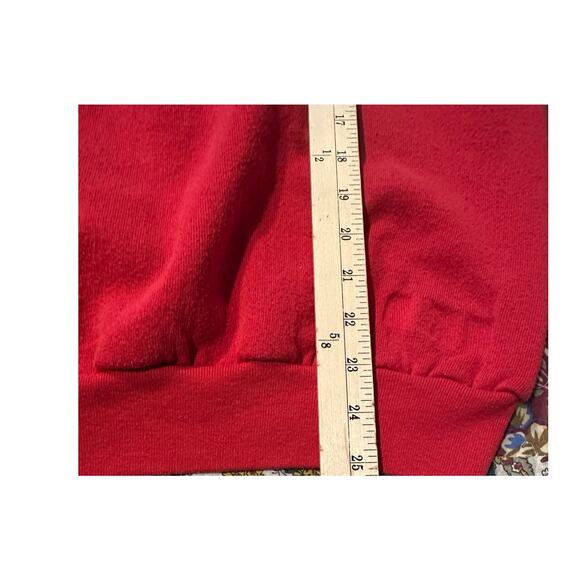 Vintage Bellevue WA Red Crewneck Long Sleeve Sailboat Graphic Size XL Warm - Picture 5 of 5